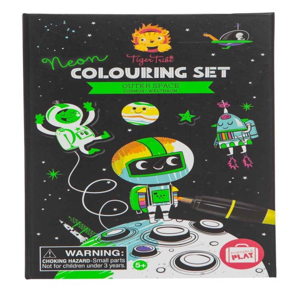 Neon Colouring Set - Outer Space
